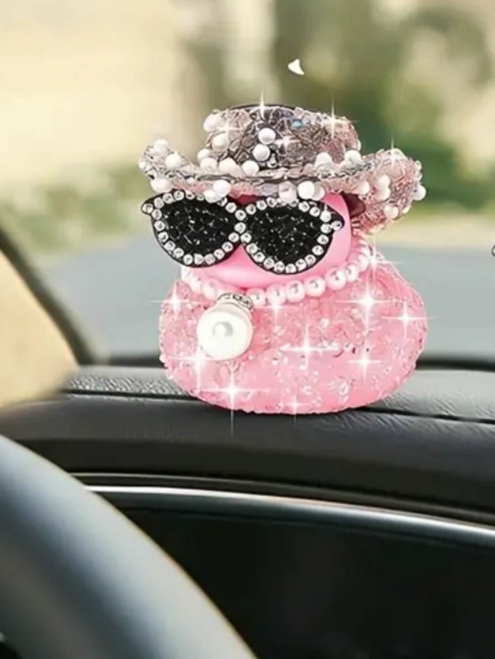 Pink Pearl Bling Jeep Duck - Picture 3 of 3